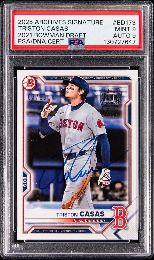 2025 Topps Archives Triston Casas 2021 Bowman Draft #BD-173 card image
