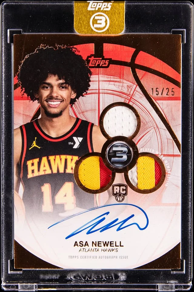 2025 Topps Asa Newell 3 3 Patch Autographs #RPV-AN card image
