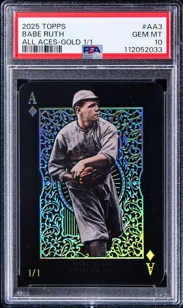 2025 Topps Babe Ruth All Aces Gold #AA-3 card image
