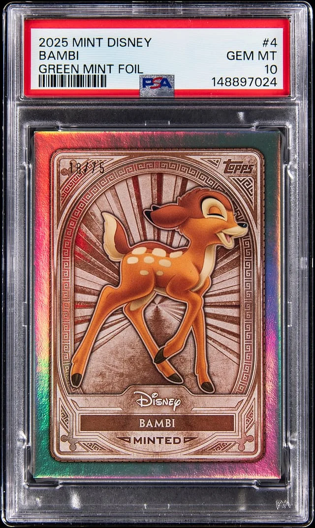 2025 Topps Bambi Mint Disney Green Mint Foil #4 card image