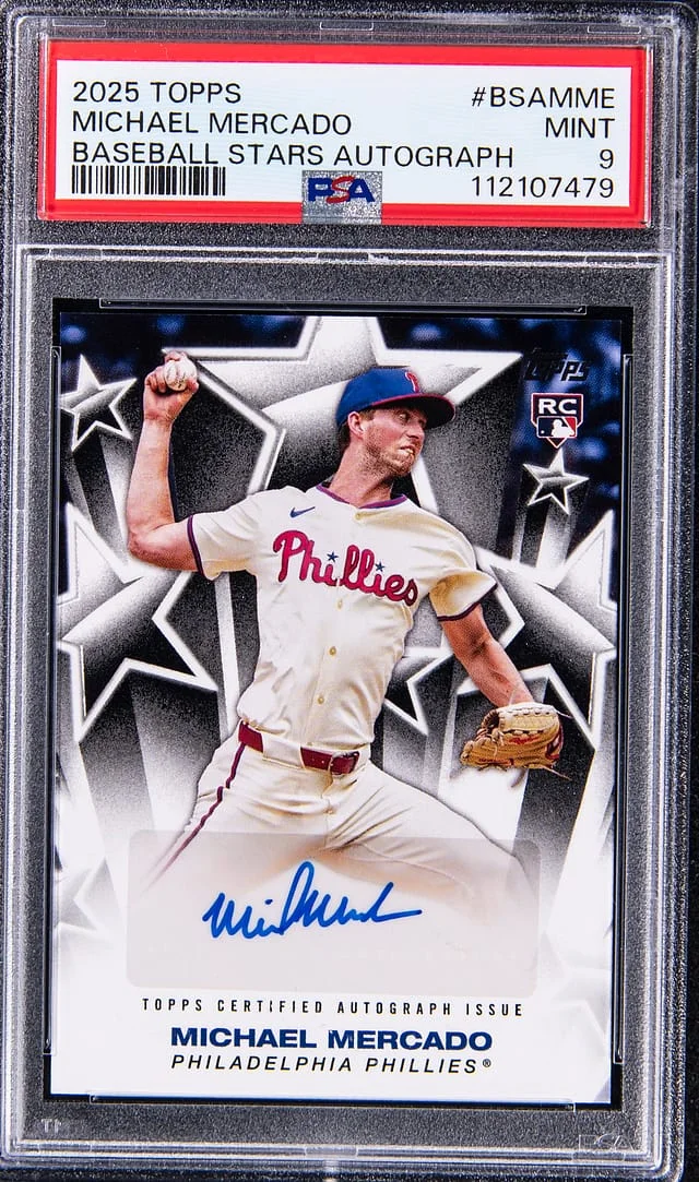 2025 Topps Baseball Michael Mercado Stars Autograph #BSA-MME card image
