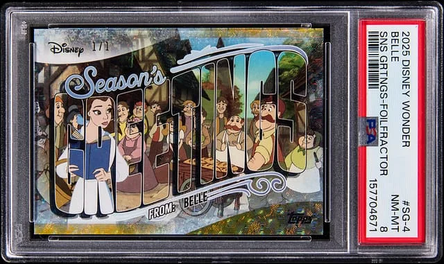 2025 Topps Belle Disney Wonder Seasons Greetings Foilfractor #SG-4 card image