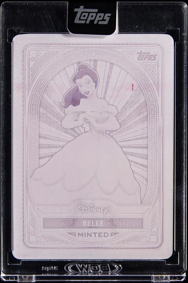 2025 Topps Belle - Topps Encased Disney Mint Magenta Printing Plate #107 card image