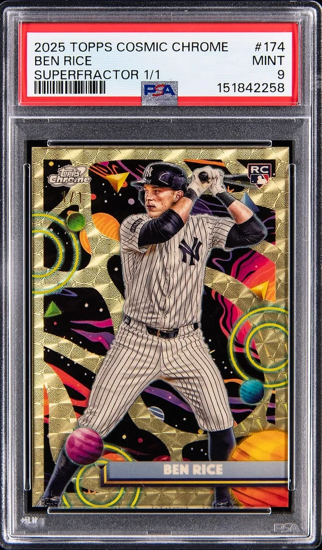 2025 Topps Ben Rice Cosmic Chrome SuperFractor #174 card image