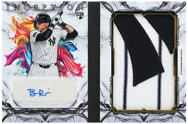 2025 Topps Ben Rice Inception Autograph Patch Booklet #IARB-BR card image