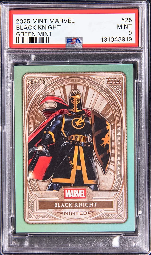 2025 Topps Black Knight Mint Marvel Green Mint #25 card image