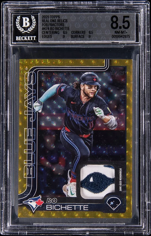 2025 Topps Bo Bichette Real One Relics FoilFractor #474 card image