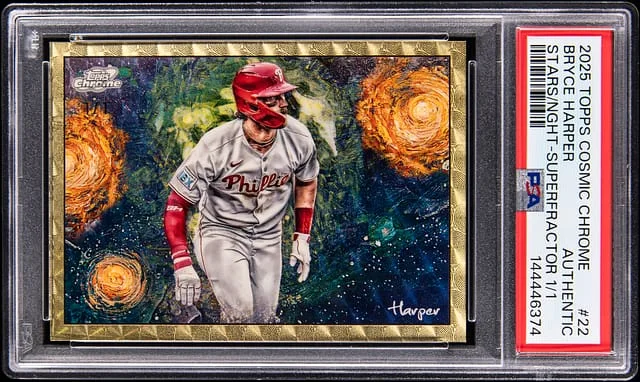 2025 Topps Bryce Harper Cosmic Chrome Stars in the Night SuperFractor #STN-22 card image
