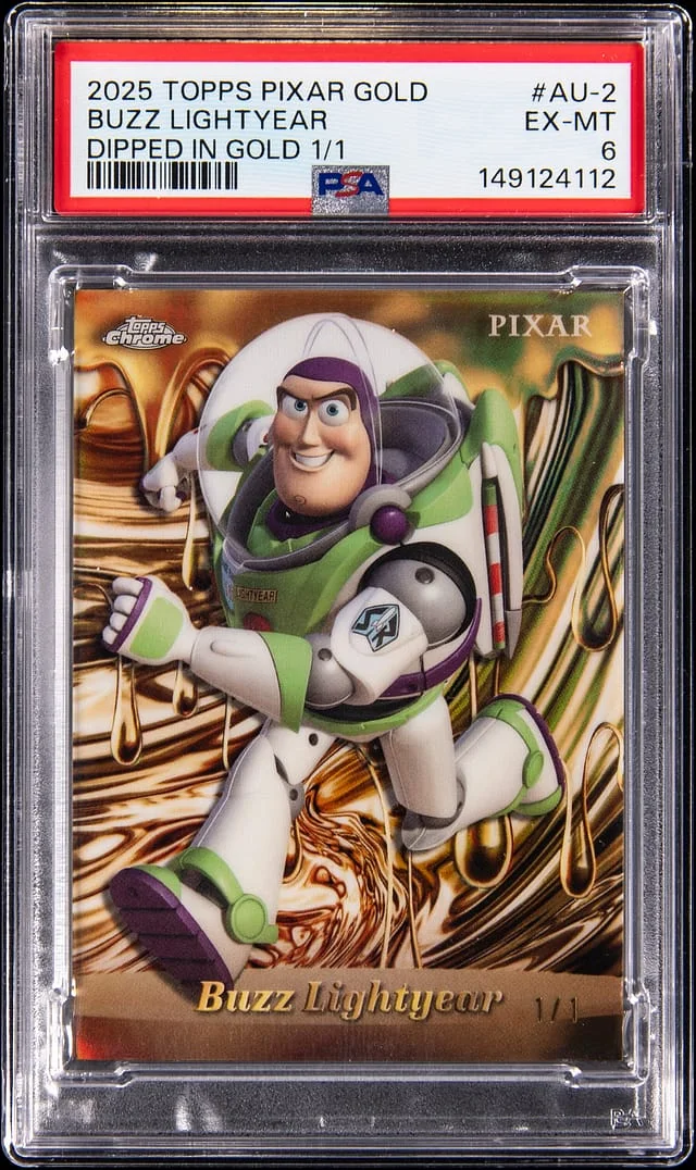 2025 Topps Buzz Lightyear Pixar Gold Dipped in Gold #AU-2 card image