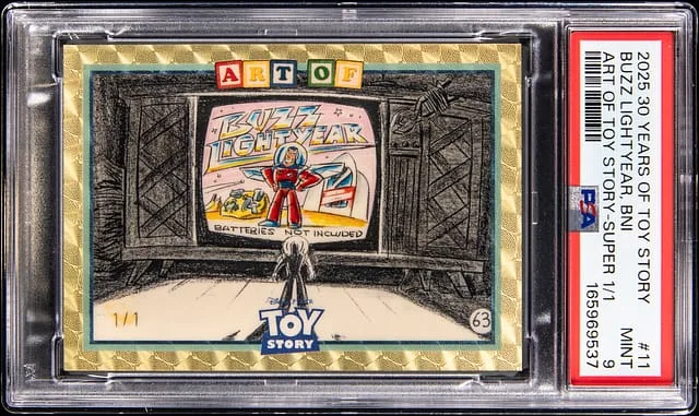 2025 Topps Buzz Lightyear, Batteries Not Included 30 Years Of Toy Story Art of Toy Story SuperFractor #ART-11 card image