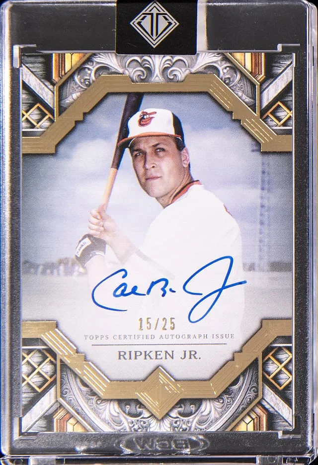 2025 Topps Cal Ripken Jr. Transcendent Gold Frame Autograph #TAC-CRJ card image