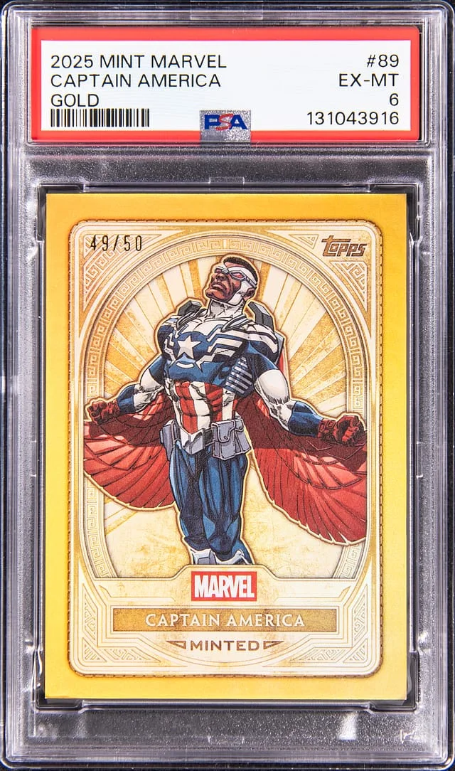 2025 Topps Captain America Mint Marvel Gold #89 card image