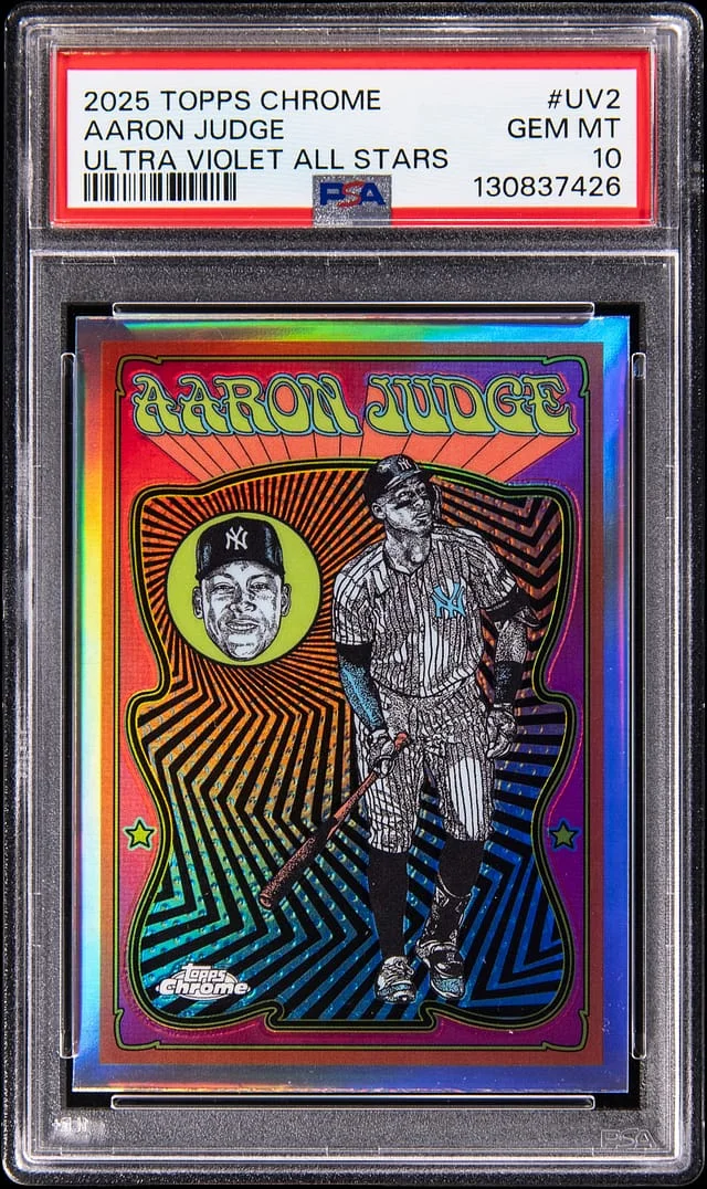 2025 Topps Chrome Aaron Judge Ultra Violet All Stars #UV-2 card image