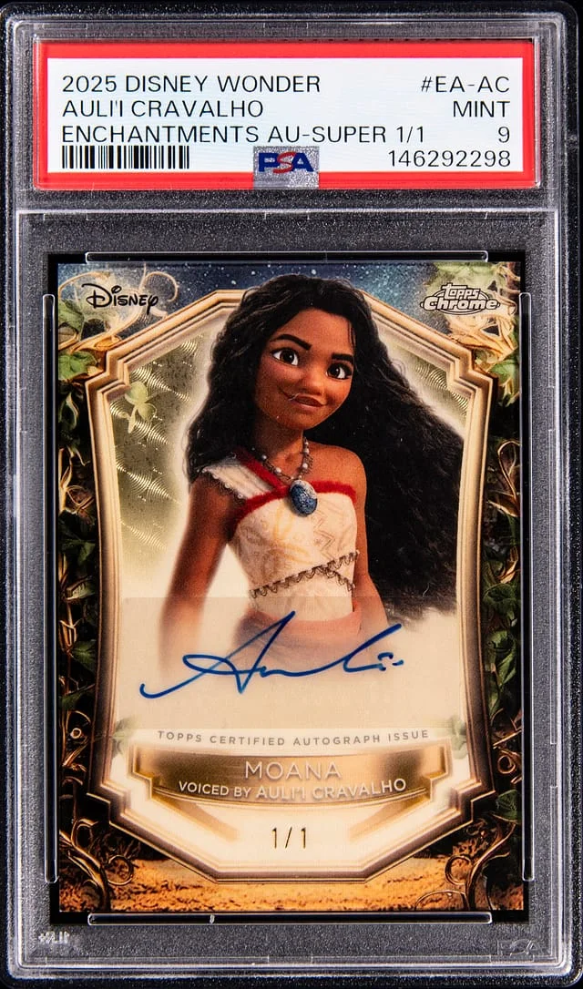 2025 Topps Chrome Auli'i Cravalho Disney Wonder Enchantments Autographs SuperFractor #EA-AC card image