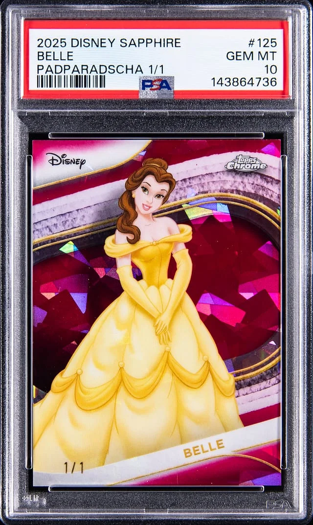 2025 Topps Chrome Belle Disney Sapphire Edition Padparadscha #125 card image