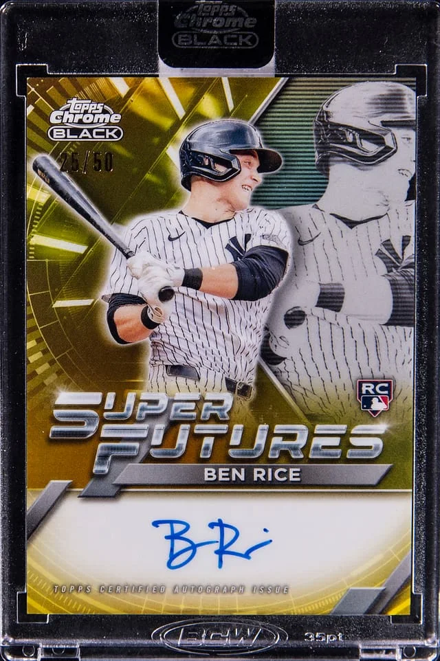 2025 Topps Chrome Black Ben Rice Gold Super Futures #FSA-BR card image