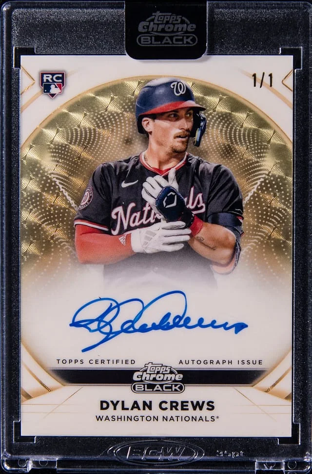 2025 Topps Chrome Black Dylan Crews Ivory Autograph SuperFractor #IVA-DC card image
