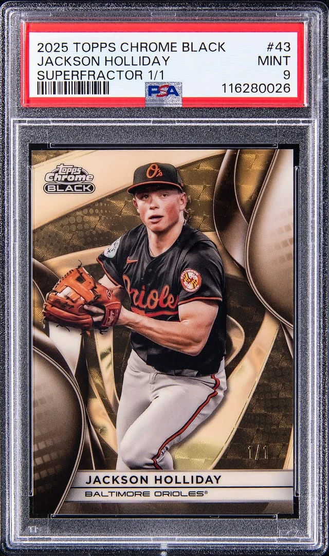 2025 Topps Chrome Black Jackson Holliday Superfractor #43 card image