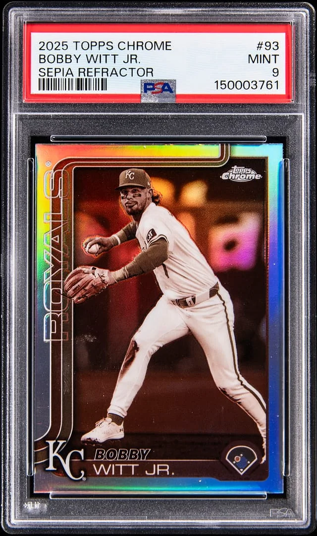 2025 Topps Chrome Bobby Witt Jr. Sepia Refractor #93 card image