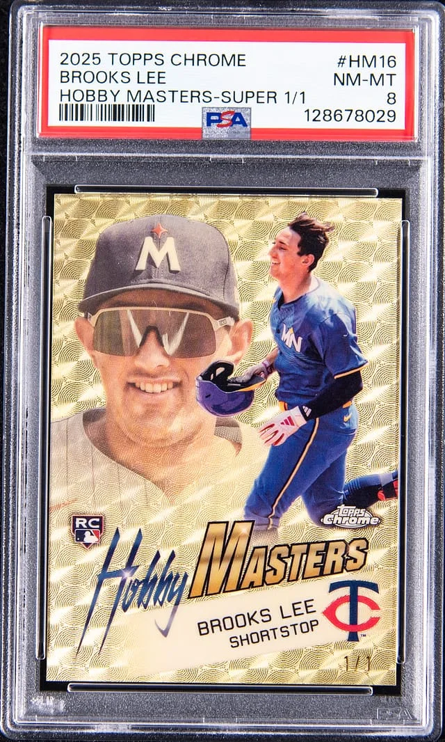 2025 Topps Chrome Brooks Lee Hobby Masters SuperFractor #HM-16 card image