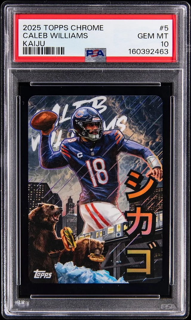 2025 Topps Chrome Caleb Williams Kaiju #KAI-5 card image