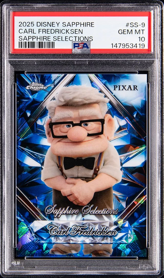 2025 Topps Chrome Carl Frederickson Disney Sapphire Selections #SS-9 card image