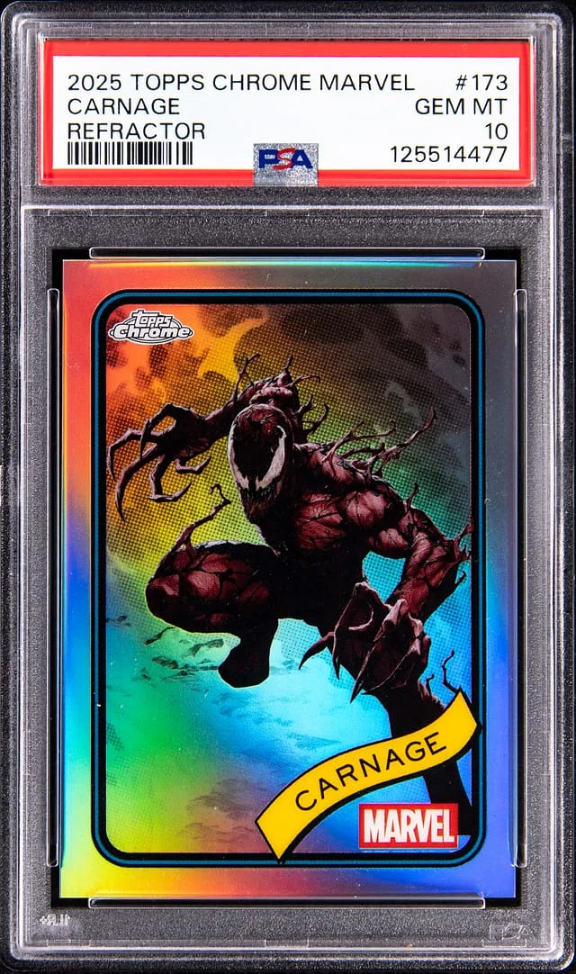 2025 Topps Chrome Carnage Marvel Refractor #173 card image