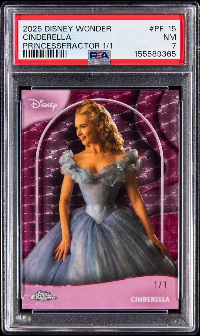 2025 Topps Chrome Cinderella Disney Wonder PrincessFractor #PF-15 card image