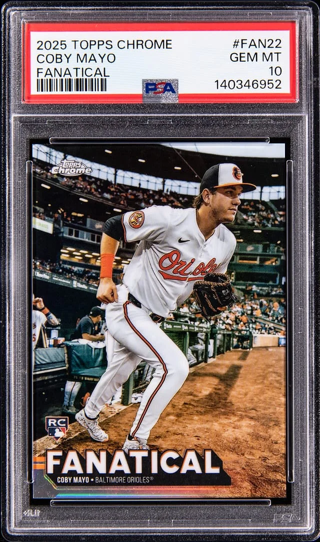 2025 Topps Chrome Coby Mayo Fanatical #FAN-22 card image