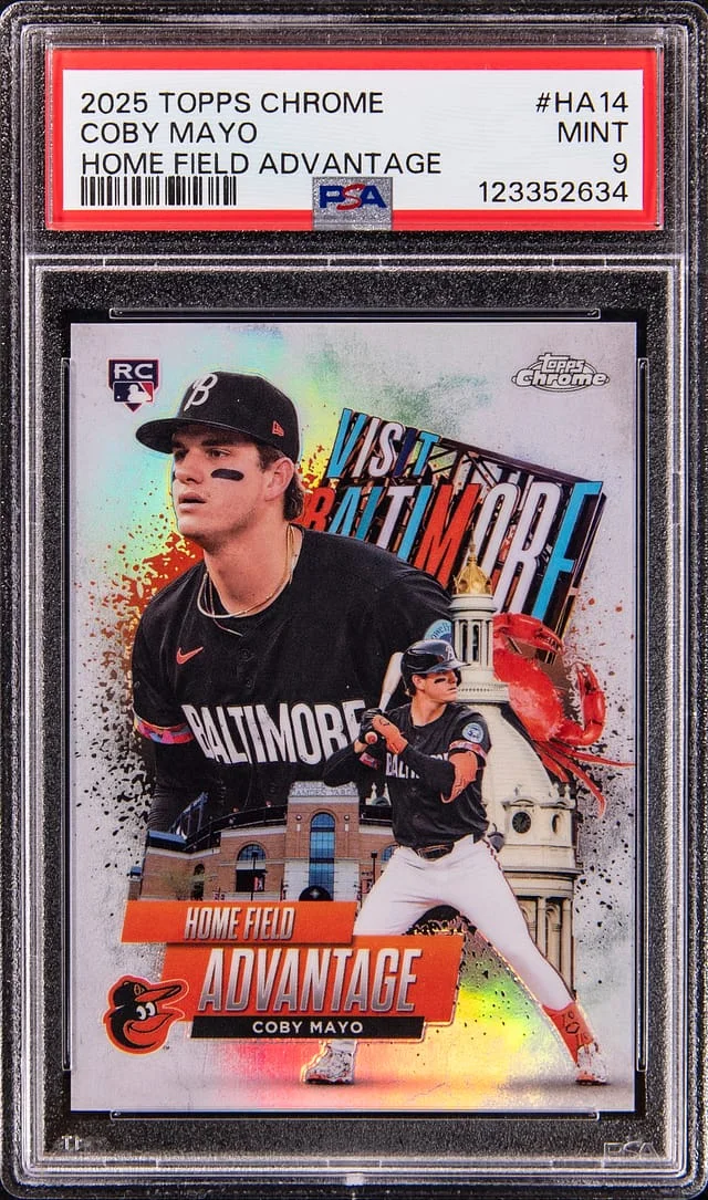 2025 Topps Chrome Coby Mayo Home Field Advantage #HA14 card image