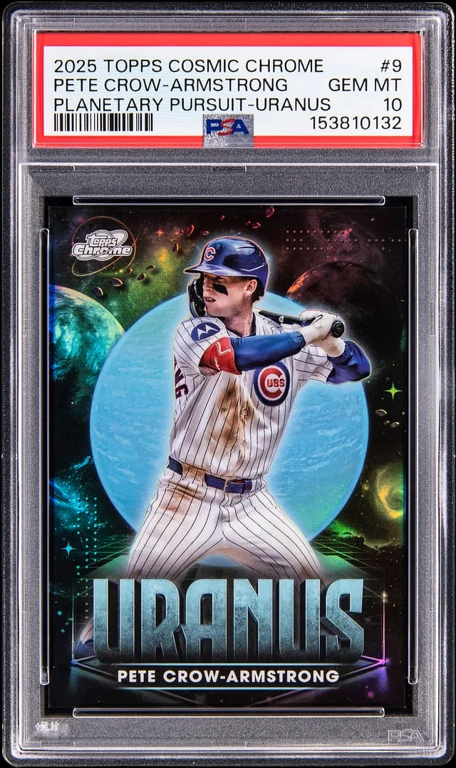 2025 Topps Chrome Cosmic Pete Crow-Armstrong Planetary Pursuit Uranus #PPU-9 card image
