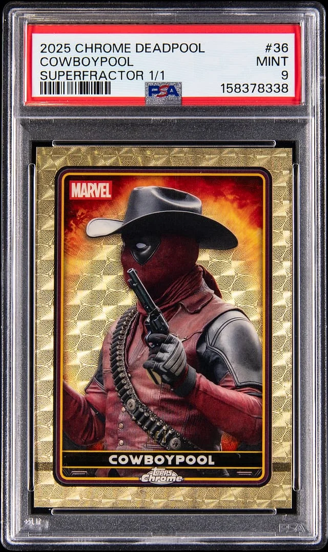 2025 Topps Chrome Cowboypool Deadpool SuperFractor #36 card image