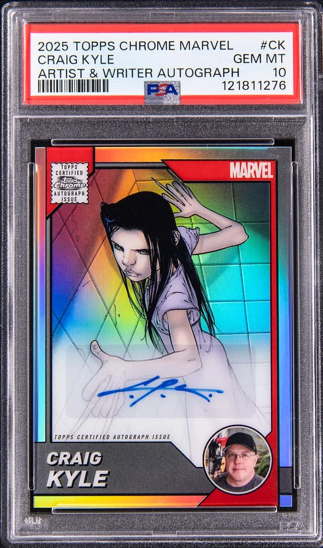 2025 Topps Chrome Craig Kyle Marvel Artist & Writer Autograph #CK card image
