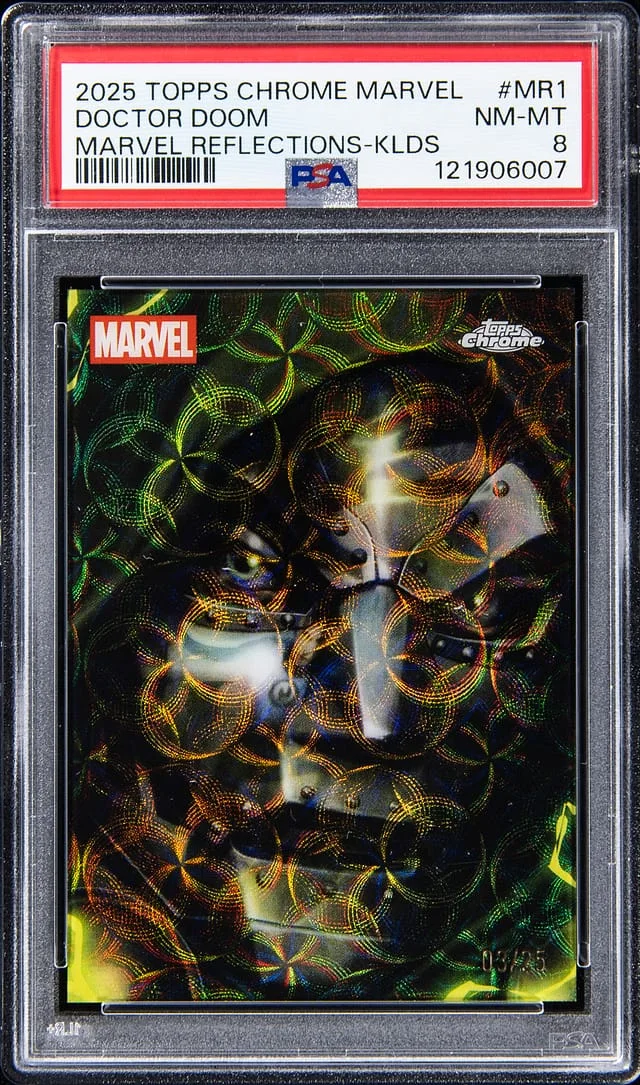 2025 Topps Chrome Doctor Doom Marvel Reflections Kaleidoscope #MR1 card image
