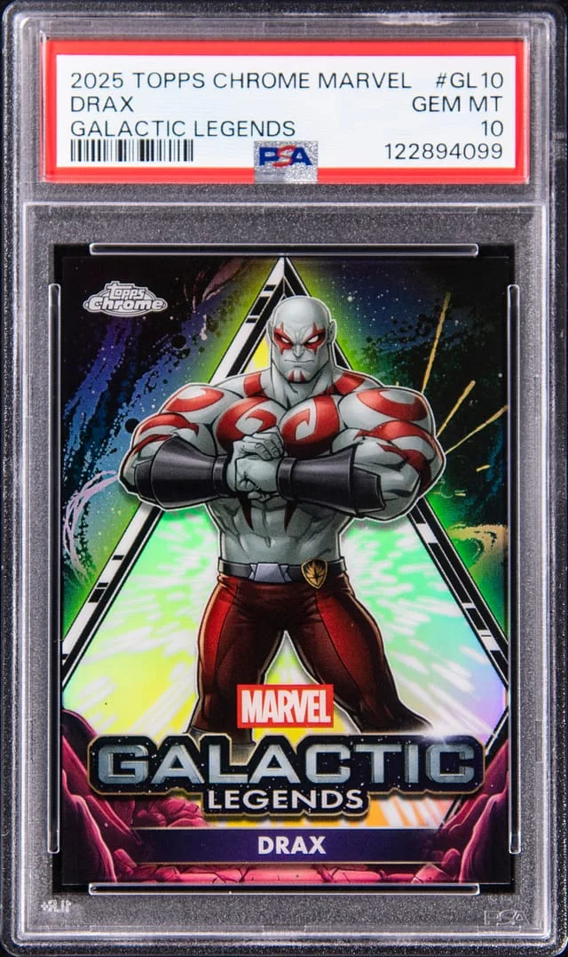2025 Topps Chrome Drax Marvel Galactic Legends #GL10 card image
