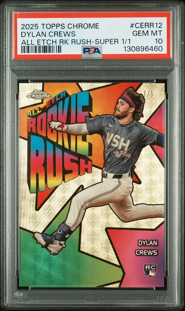2025 Topps Chrome Dylan Crews All Etch Rush SuperFractor #CERR-12 card image