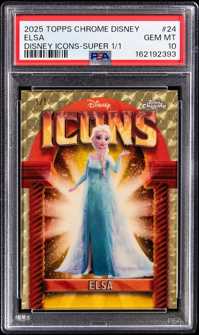 2025 Topps Chrome Elsa Disney Icons SuperFractor #DI-24 card image