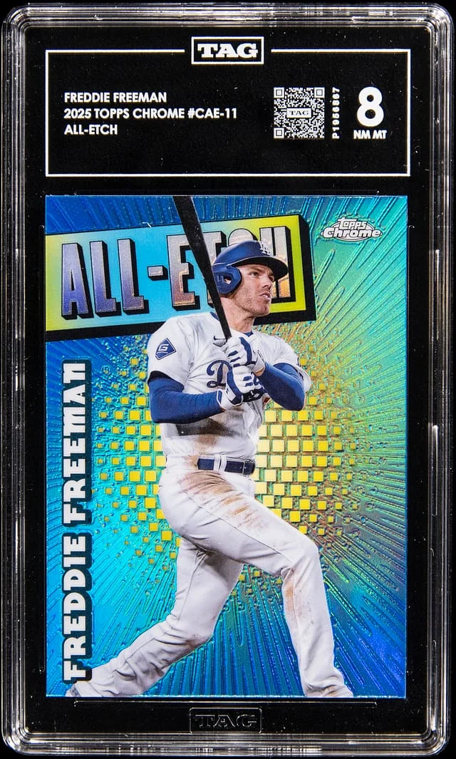 2025 Topps Chrome Freddie Freeman All-Etch #CAE-11 card image