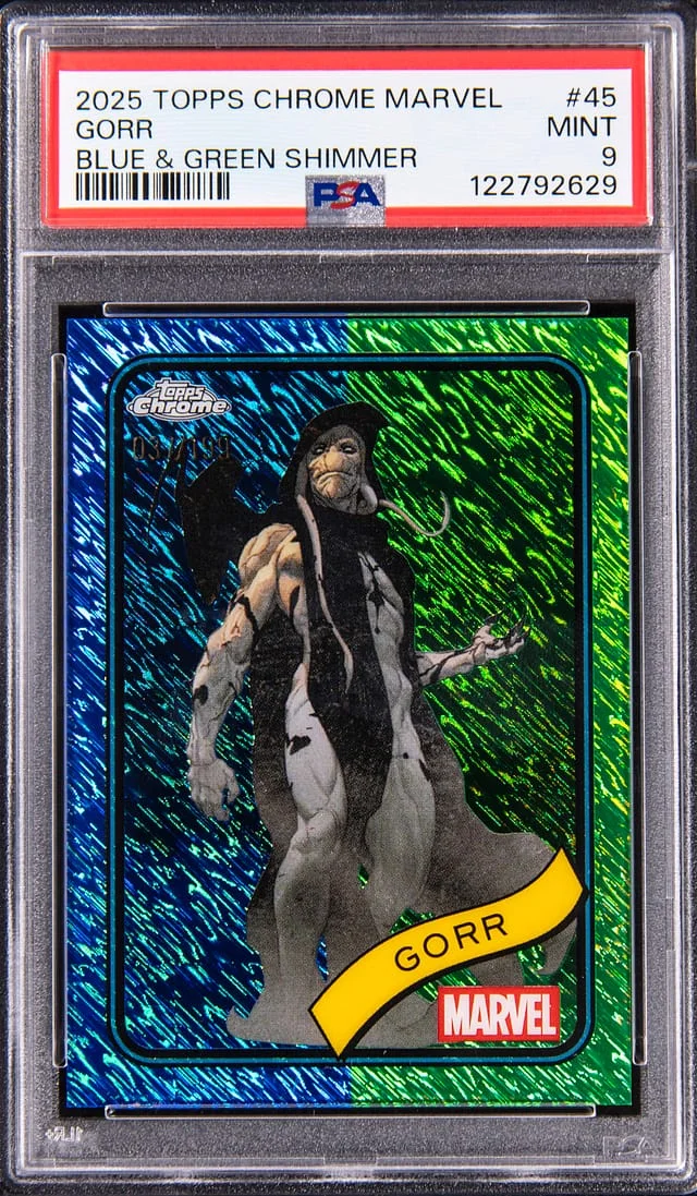 2025 Topps Chrome Gorr Marvel Blue & Green Shimmer #45 card image