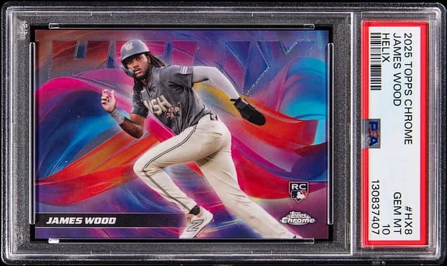 2025 Topps Chrome James Wood Helix #HX-8 card image