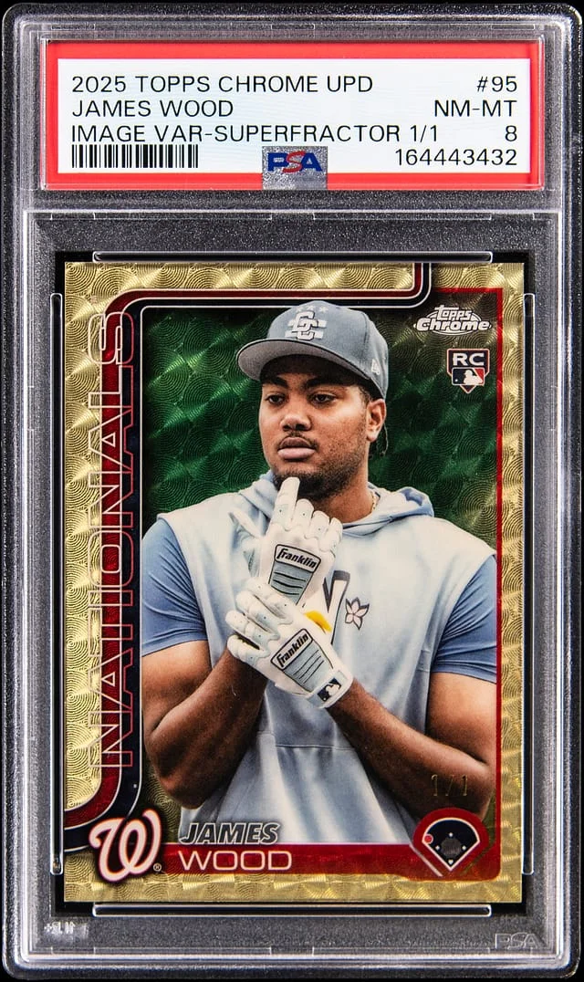 2025 Topps Chrome James Wood Image Variation SuperFractor #USC95 card image