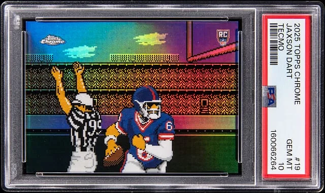 2025 Topps Chrome Jaxson Dart Tecmo #19 card image