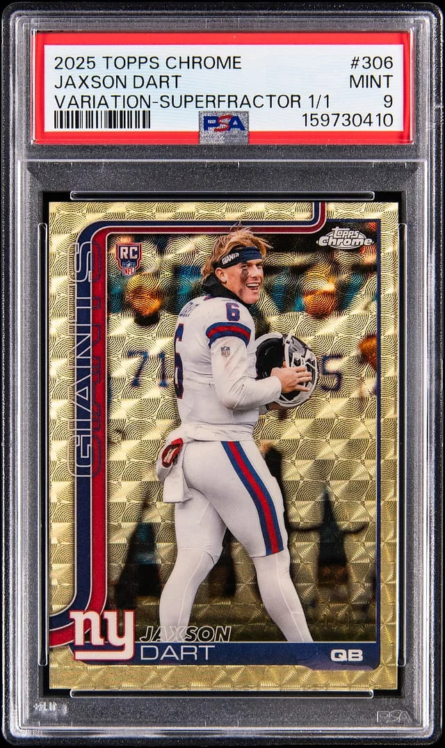 2025 Topps Chrome Jaxson Dart Image Variation SuperFractor #306 card image