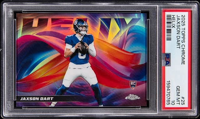 2025 Topps Chrome Jaxson Dart Helix SuperFractor #HX-25 card image