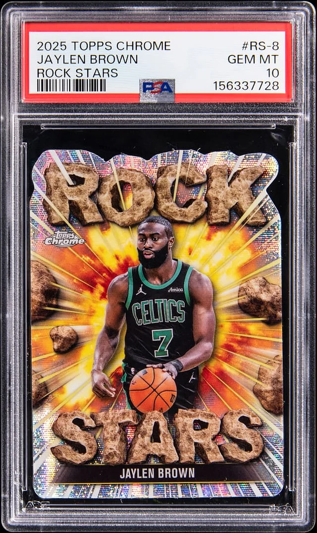 2025 Topps Chrome Jaylen Brown Rock Stars #RS-8 card image