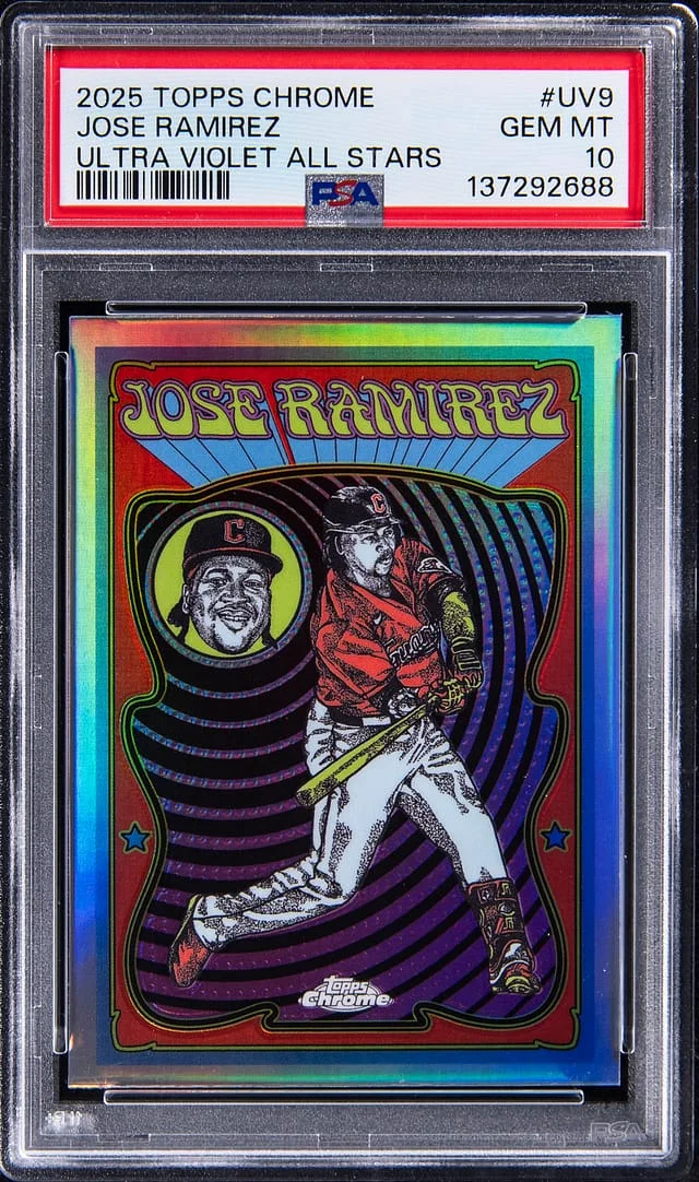 2025 Topps Chrome Jose Ramirez Ultra Violet All Stars #UV-9 card image
