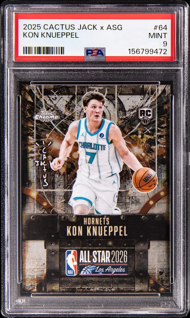 2025 Topps Chrome Kon Knueppel Cactus Jack x ASG #64 card image