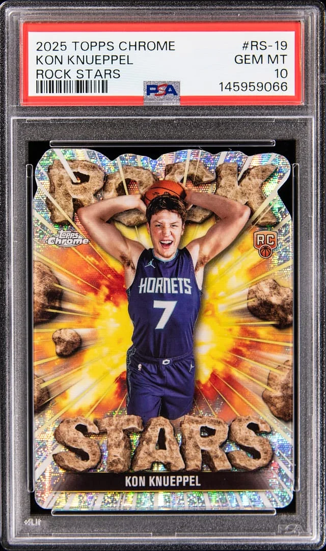 2025 Topps Chrome Kon Knueppel Rock Stars #RS-19 card image