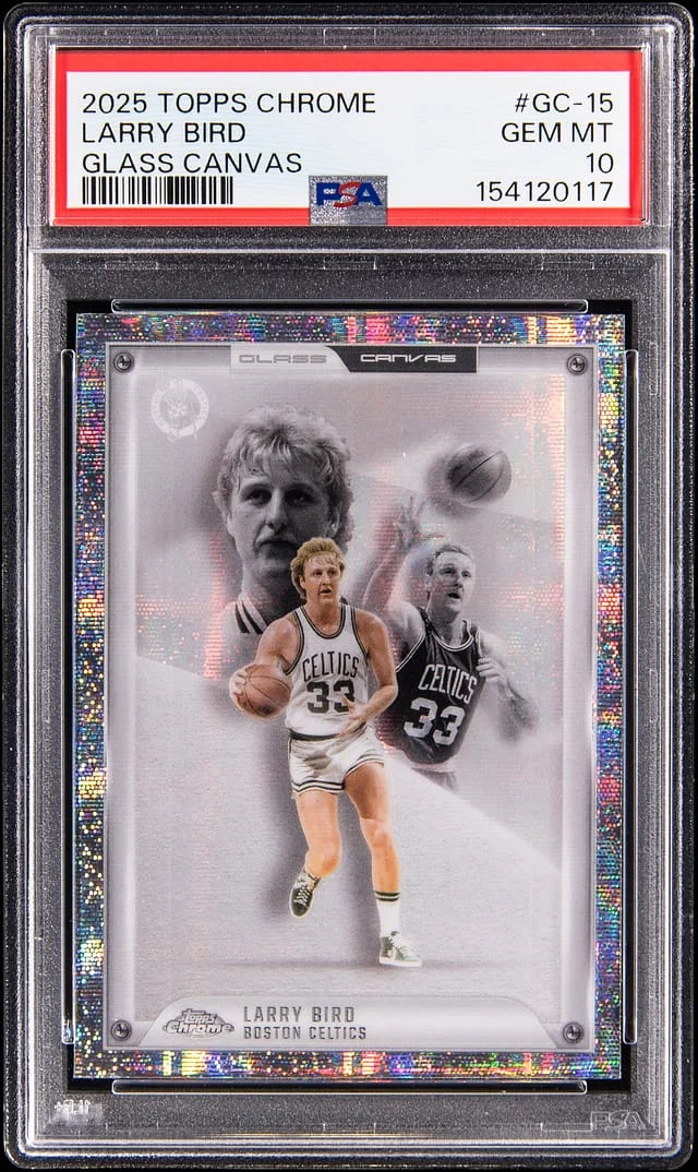 2025 Topps Chrome Larry Bird Glass Canvas #GC-15 card image