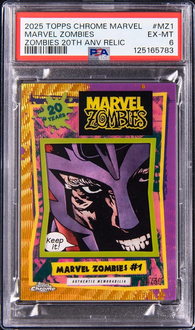 2025 Topps Chrome Marvel Zombies 20th Anniversary Relic #MZ-1 card image